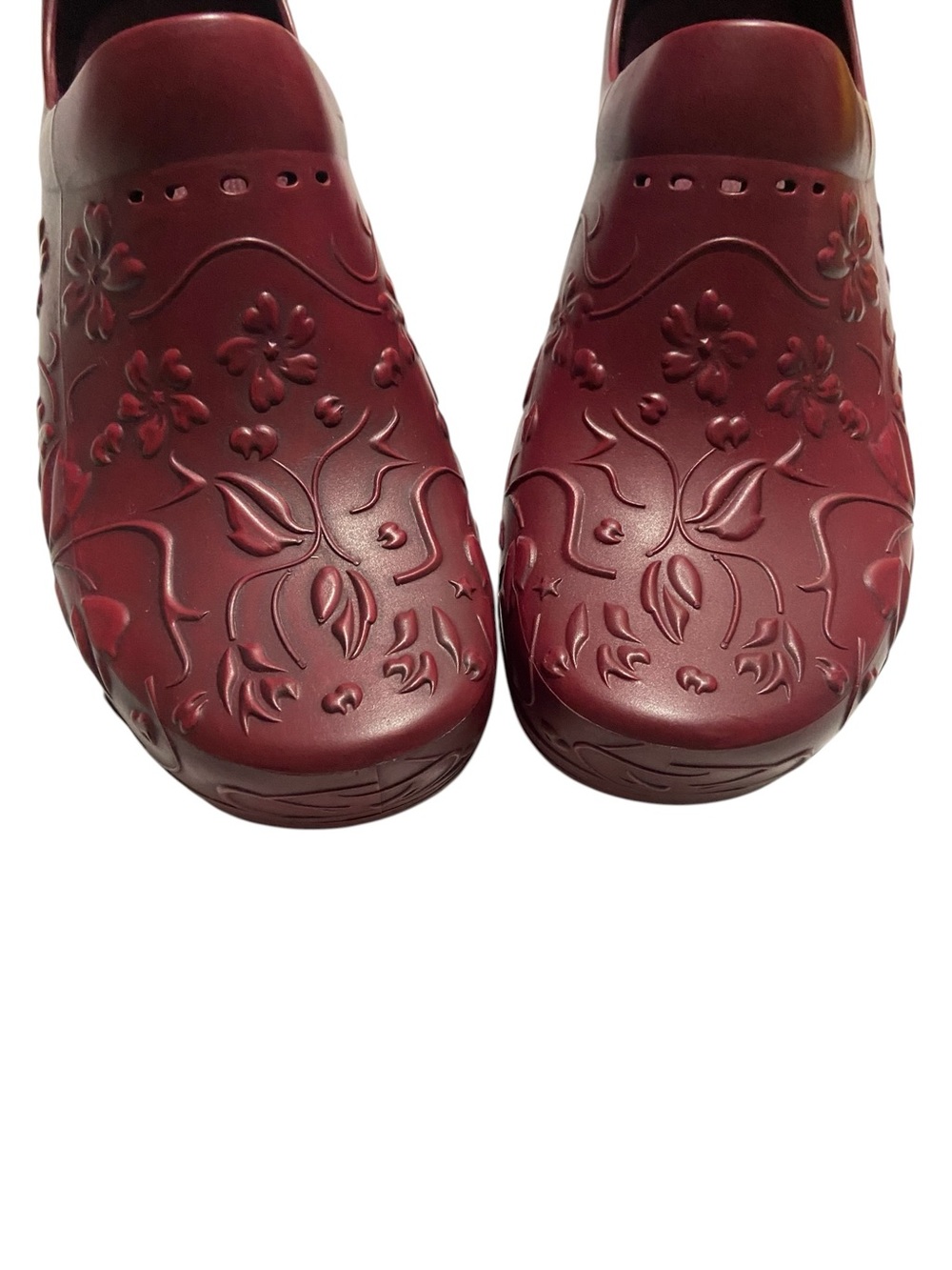 Dansko Pixie Molded Eva Floral Embossed Slip Resistant Clogs Professional - Picture 2 of 16